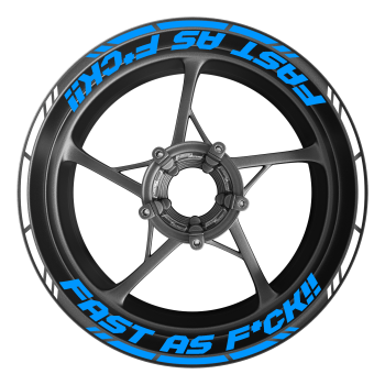 Felgenaufkleber Set - Fast as F*ck!!
